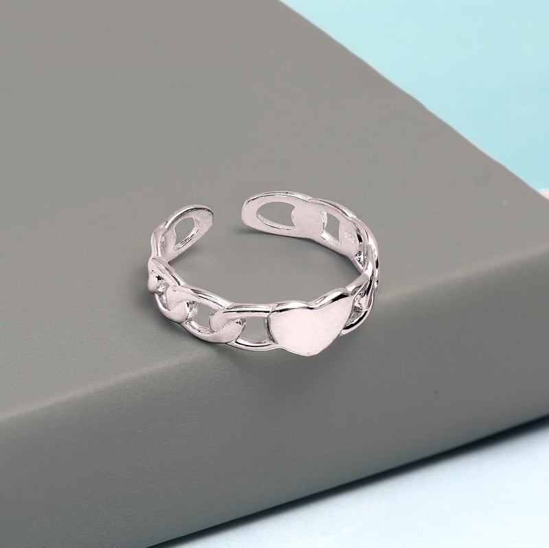 LeCalla 925 Sterling Silver Toe Rings for Women | Minimalist Classic Toe-Rings for Gifting Simple Open Adjustable Toe Band Ring for Women | Smoother and Comfortable to Wear - Image 3